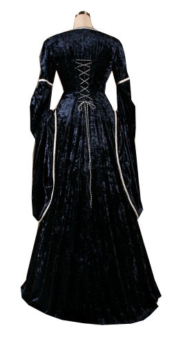 Ladies Medieval Renaissance Costume and Headdress Size 20 - 22 Image
